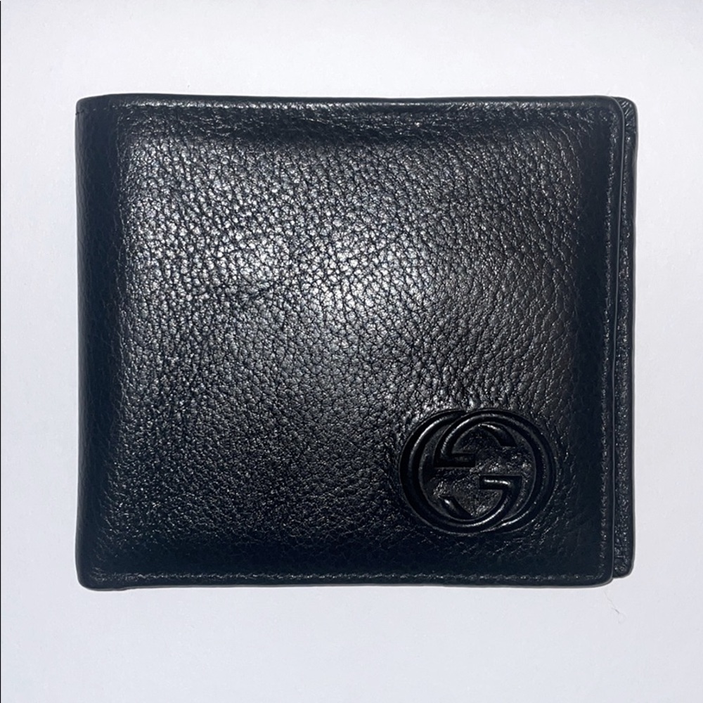GUCCI black leather wallet